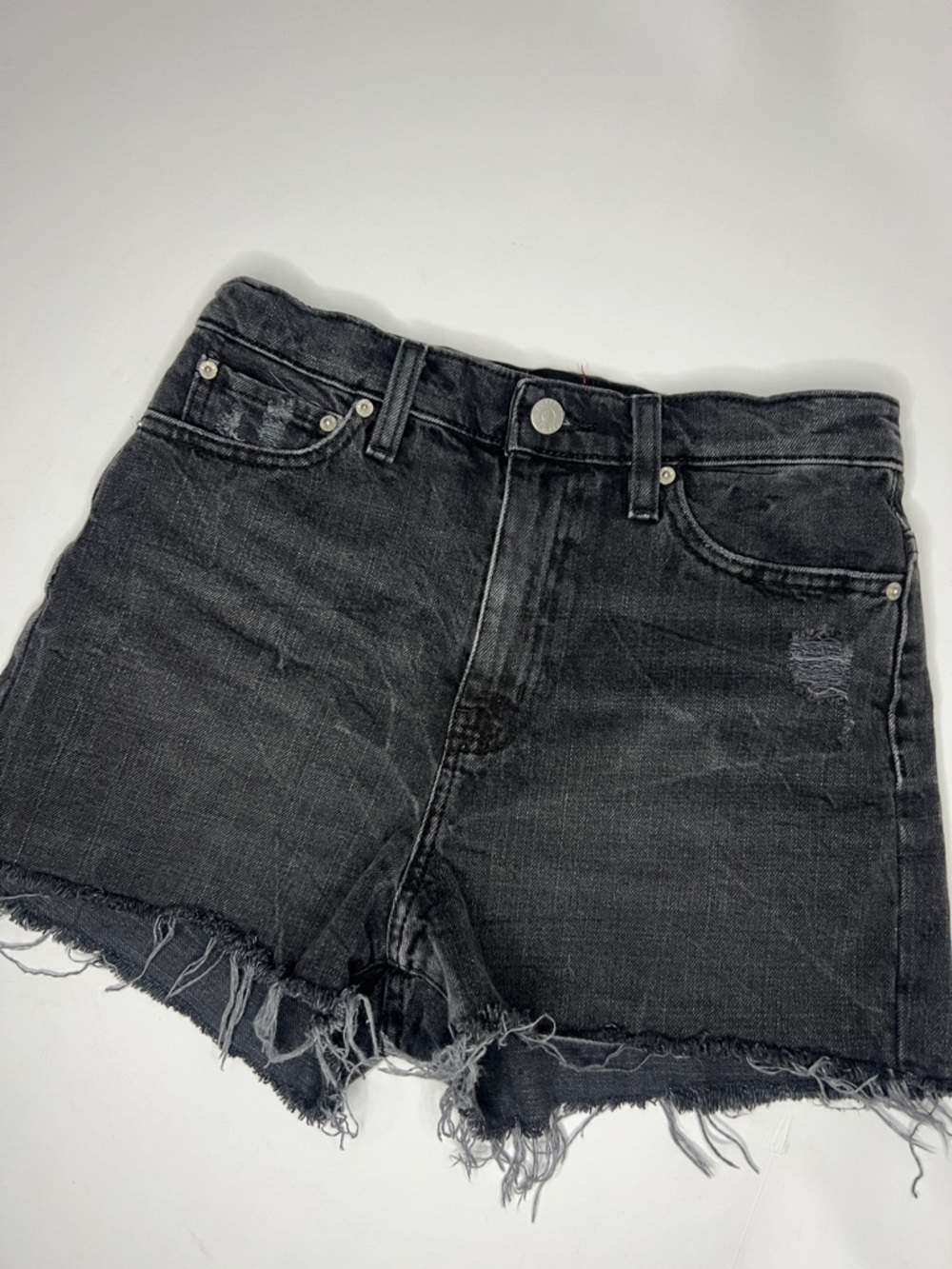 Women’s BDG Black Distressed High-Rise Denim Shorts size 26